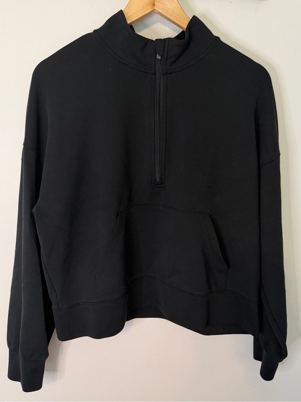 All in Motion Women’s XL Black Half Zip Funnel Neck Pullover Sweatshirt